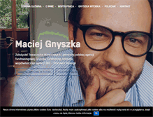 Tablet Screenshot of maciejgnyszka.pl